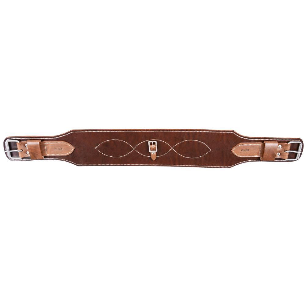 Hilason Western Leather Flank Cinch, Chocolate
