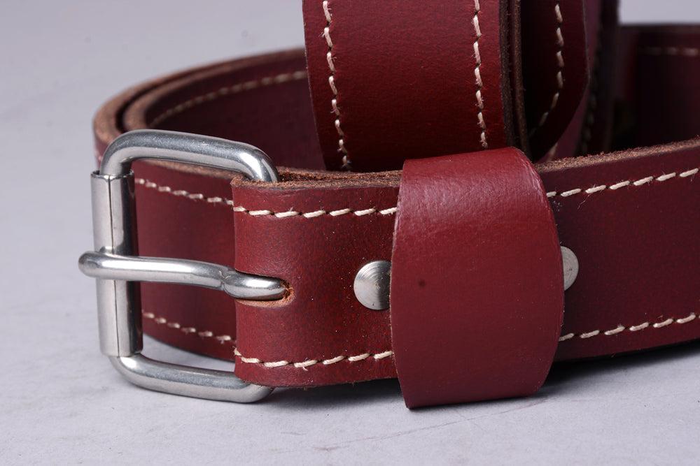 HILASON Western Genuine Leather Belt for Men Women Cowboy Cowgirl Handmade Unisex Full Grain Heavy Duty Tooled Belt for Jeans