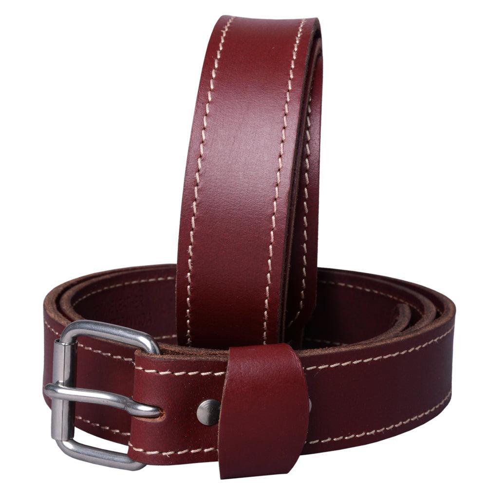 HILASON Western Genuine Leather Belt for Men Women Cowboy Cowgirl Handmade Unisex Full Grain Heavy Duty Tooled Belt for Jeans
