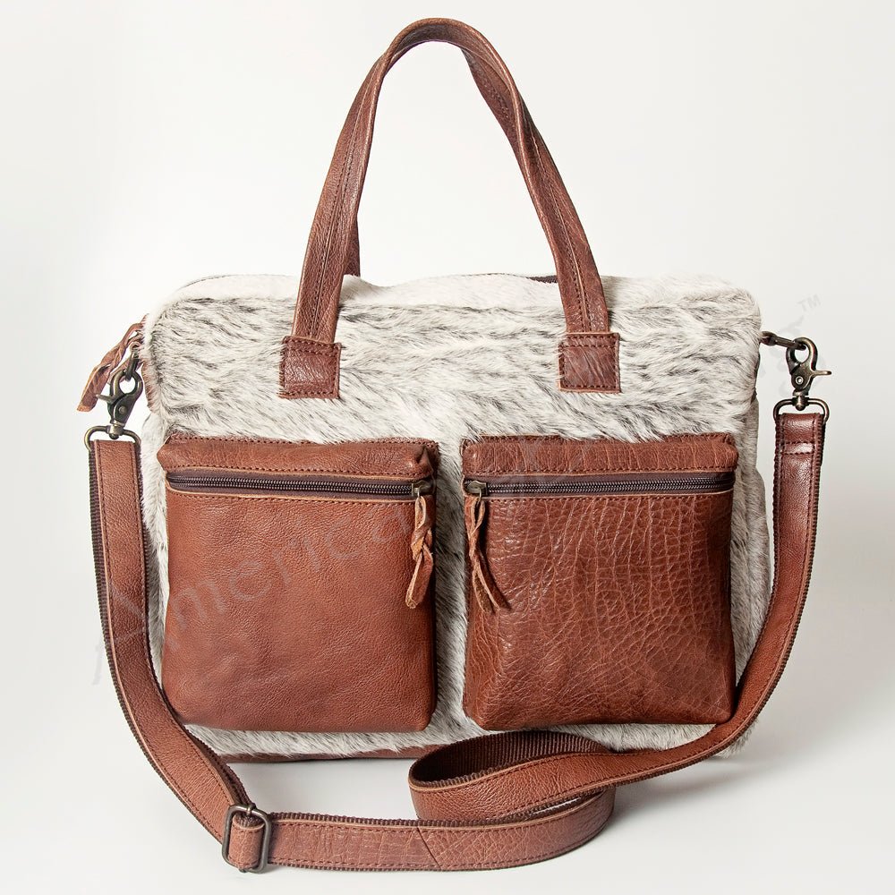 Hair On Leather Western Style Women's Briefcase