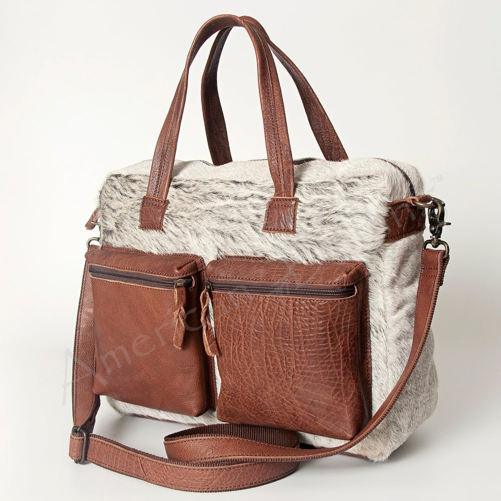 Hair On Leather Western Style Women's Briefcase