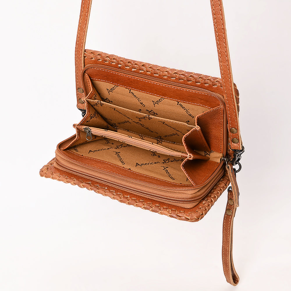 American Darling Organizer Saddle Blanket Genuine Leather Western Women Bag Handbag Purse | for Cute Travel