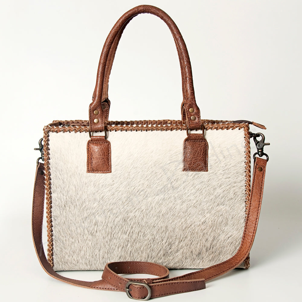 American Darling Briefcase Hair-On Genuine Leather
