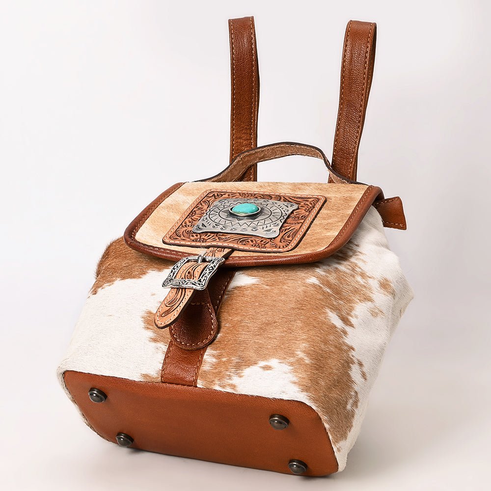 American Darling Hand Tooled Hair-On Genuine Leather