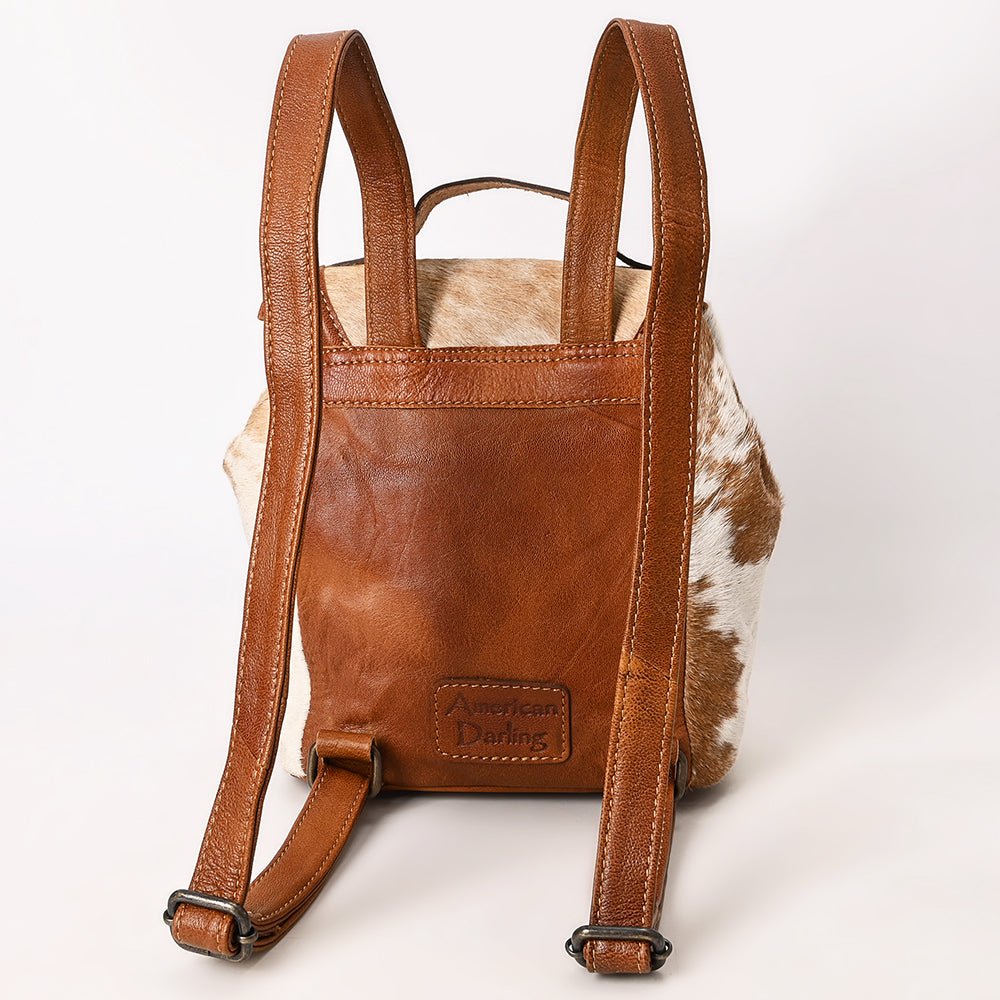 American Darling Hand Tooled Hair-On Genuine Leather