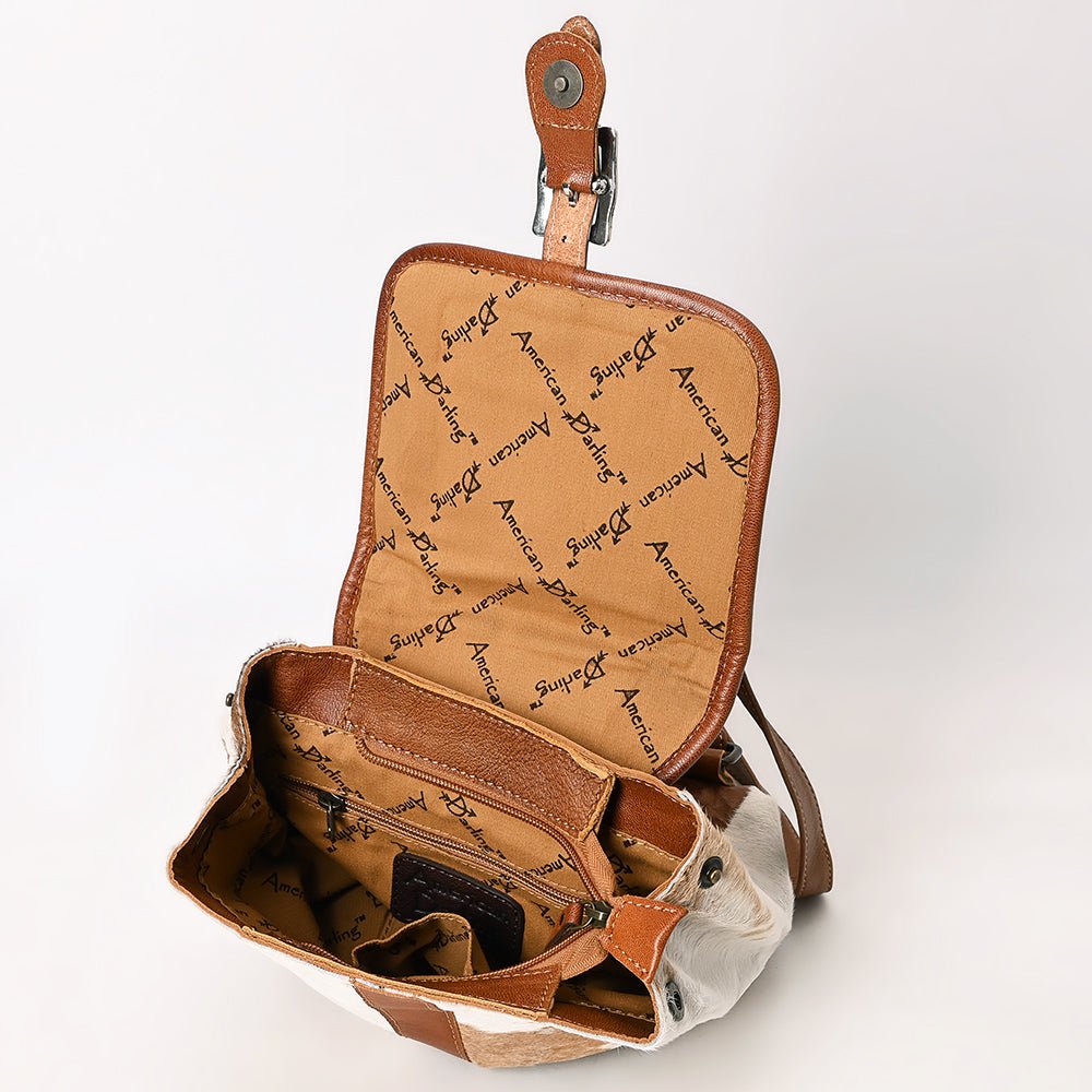 American Darling Hand Tooled Hair-On Genuine Leather