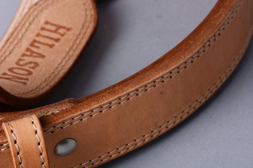 Hilason Heavy-Duty Buffalo Leather Western Belt, Brown