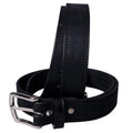 Hilason Western Buffalo Hide Leather Belt, Black