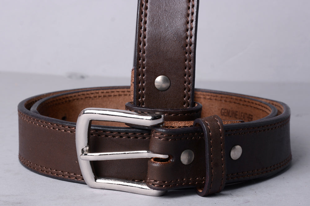 HILASON Western Genuine Leather Belt for Men Women Cowboy Cowgirl Handmade Unisex Full Grain Heavy Duty Tooled Jeans