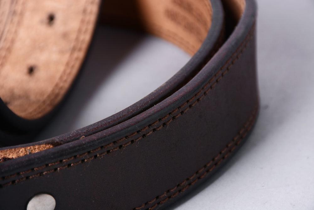 Hilason Western Full-Grain Buffalo Leather Belt, Brown