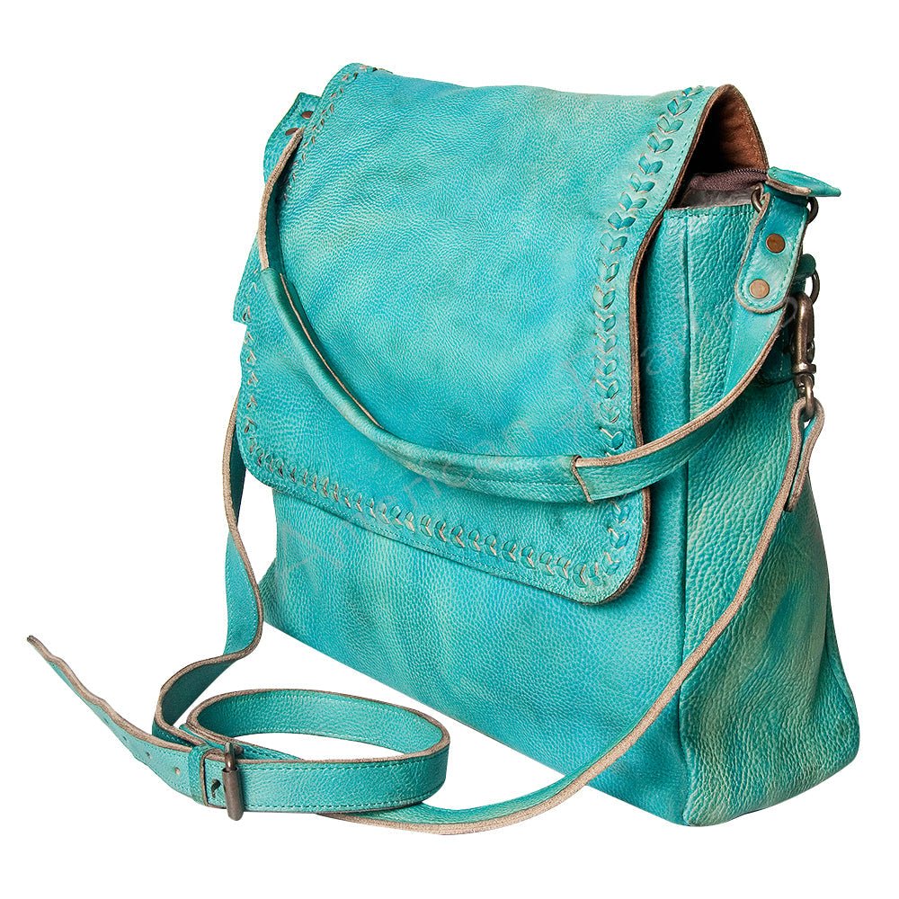 Never Mind Hobo Vintage Handmade Genuine Cowhide Leather