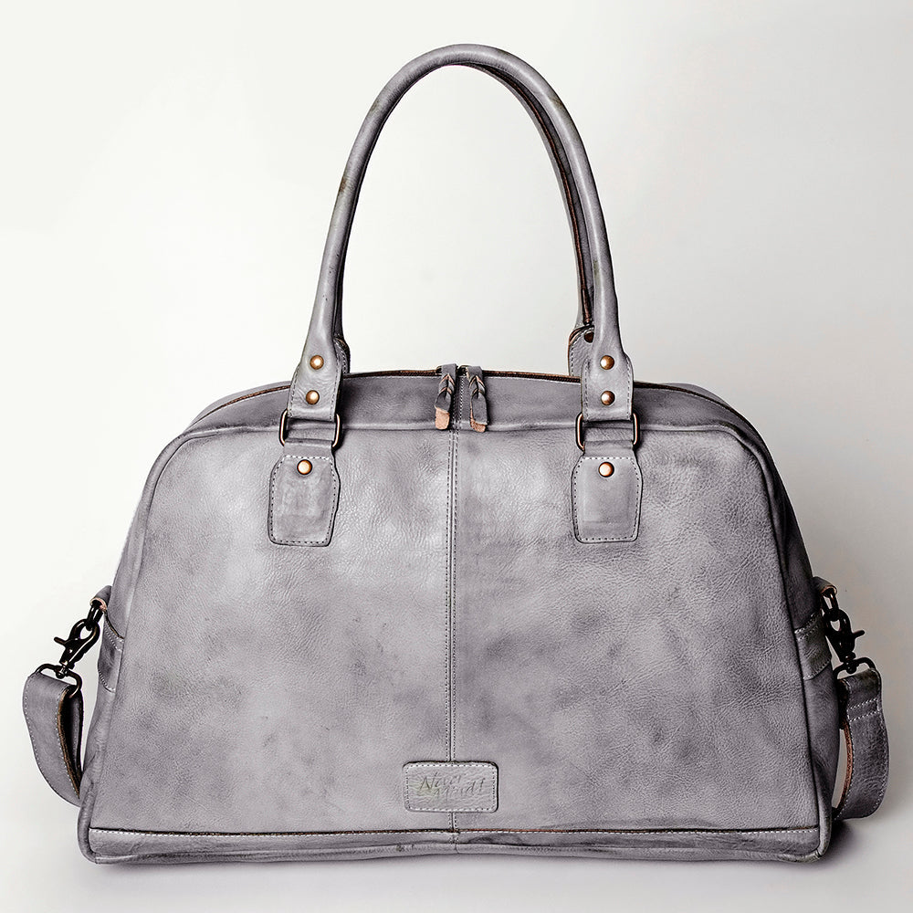 Never Mind Tote Vintage Handmade Genuine Cowhide Leather