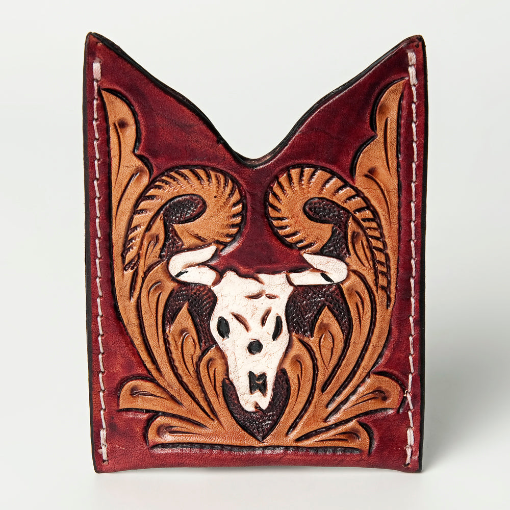 American Darling Card-Holder Hand Tooled Genuine Leather