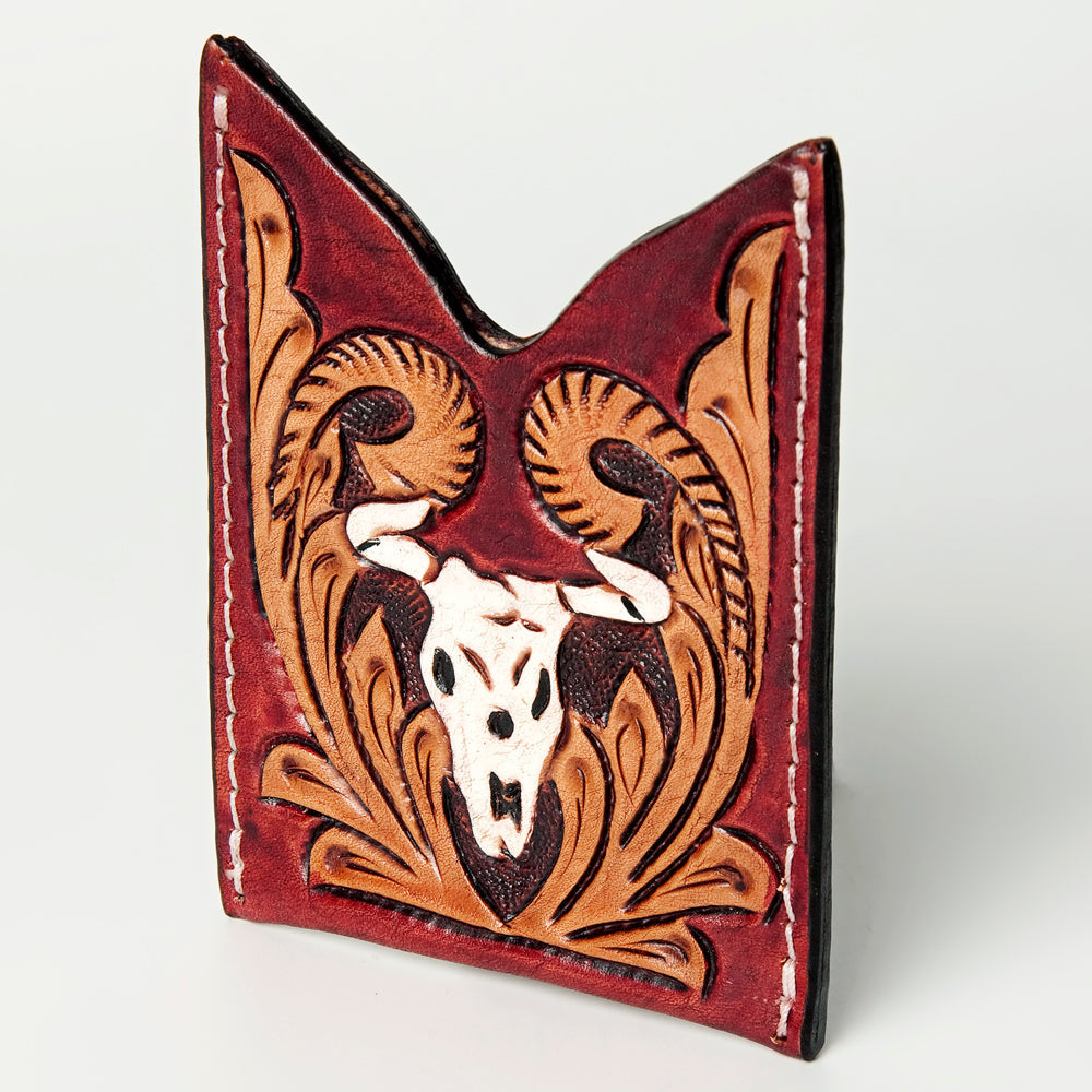 American Darling Card-Holder Hand Tooled Genuine Leather