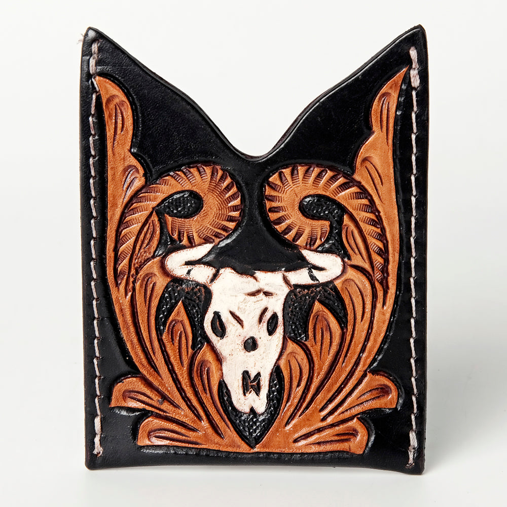 American Darling Card-Holder Hand Tooled Genuine Leather