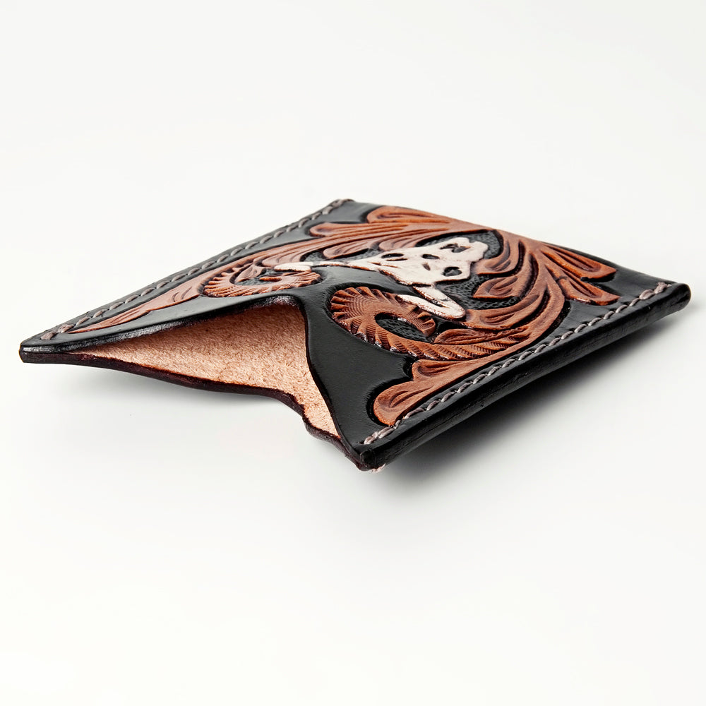 American Darling Card-Holder Hand Tooled Genuine Leather