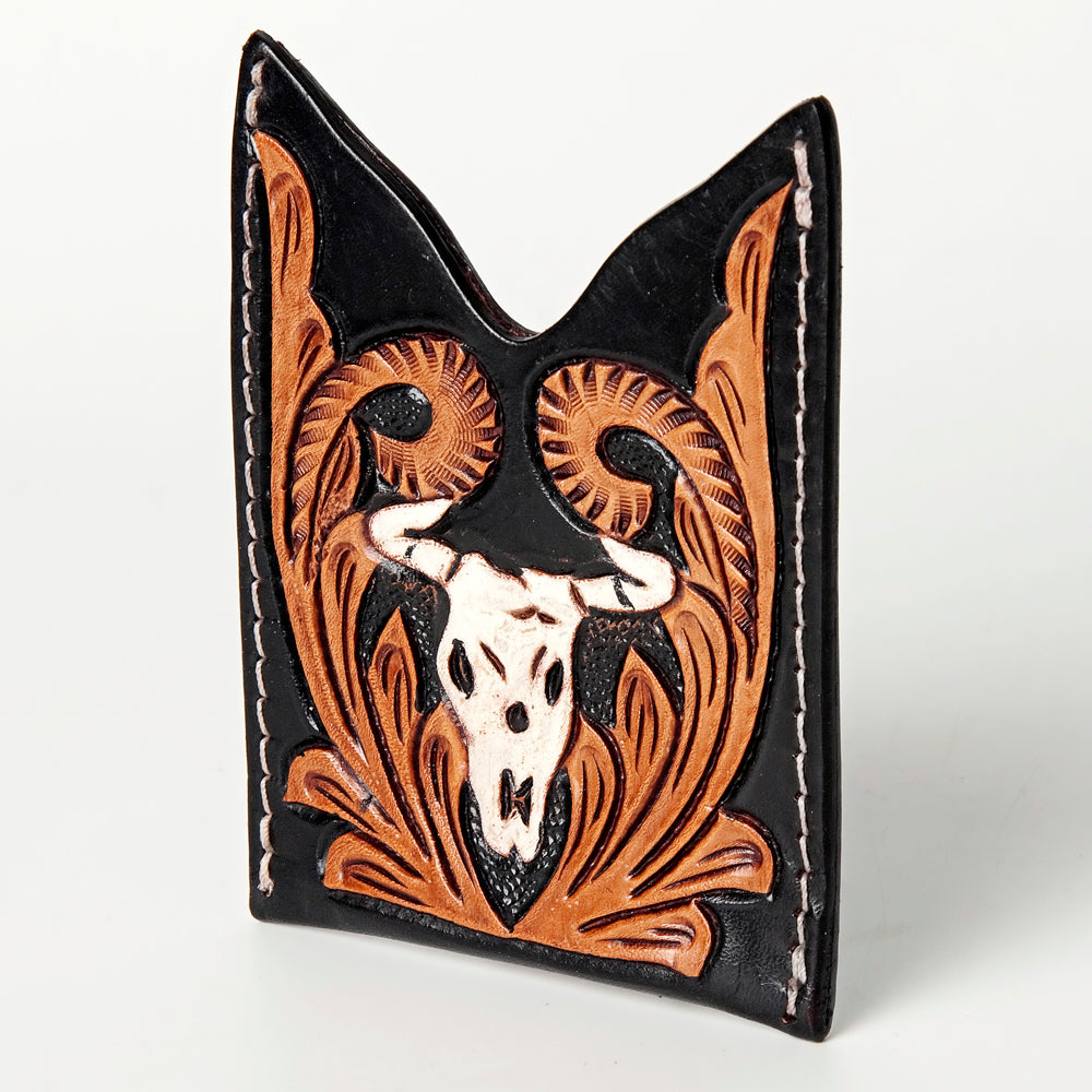 American Darling Card-Holder Hand Tooled Genuine Leather