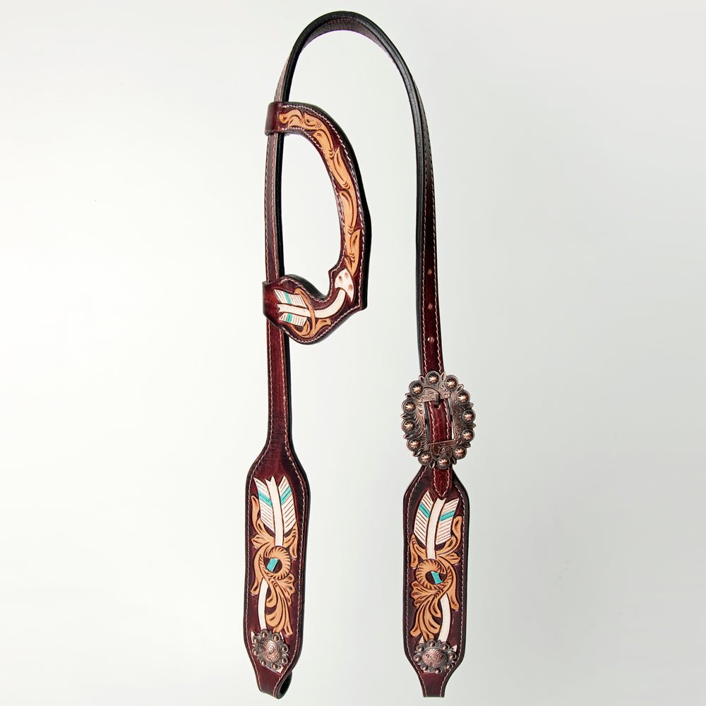American Darling Western Horse One Ear Headstall Leather