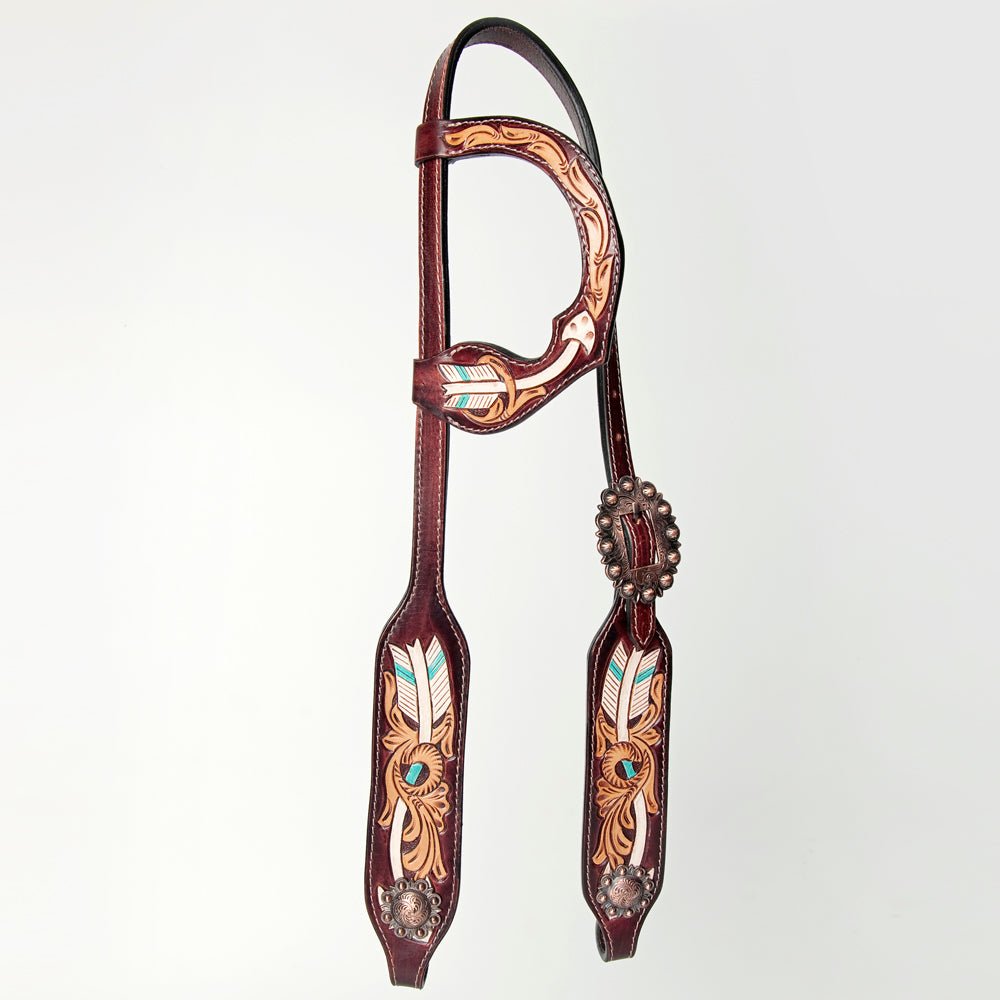 American Darling Western Horse One Ear Headstall Leather