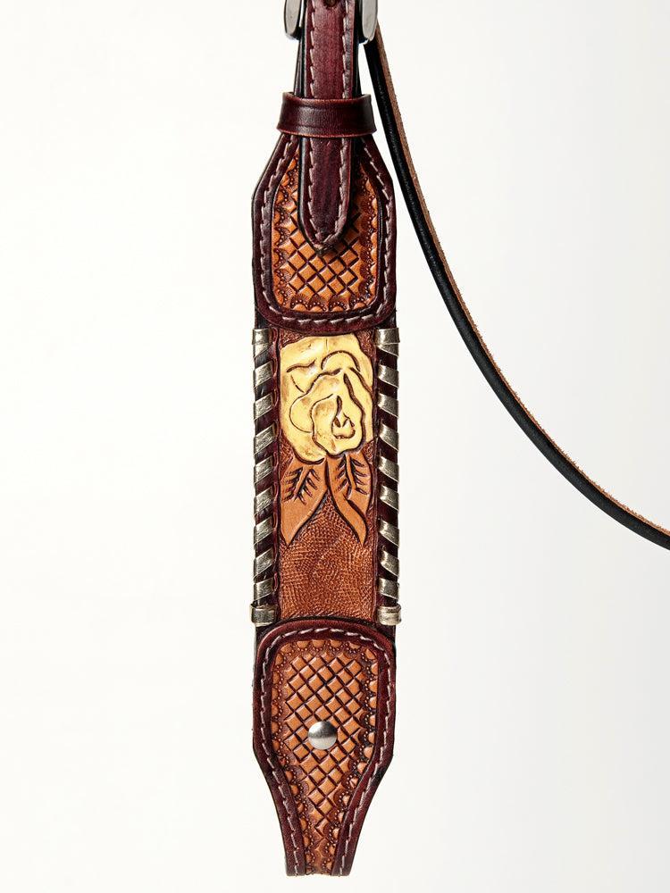 AMERICAN DARLING Western Horse Headstall Breast Collar Set American Leather