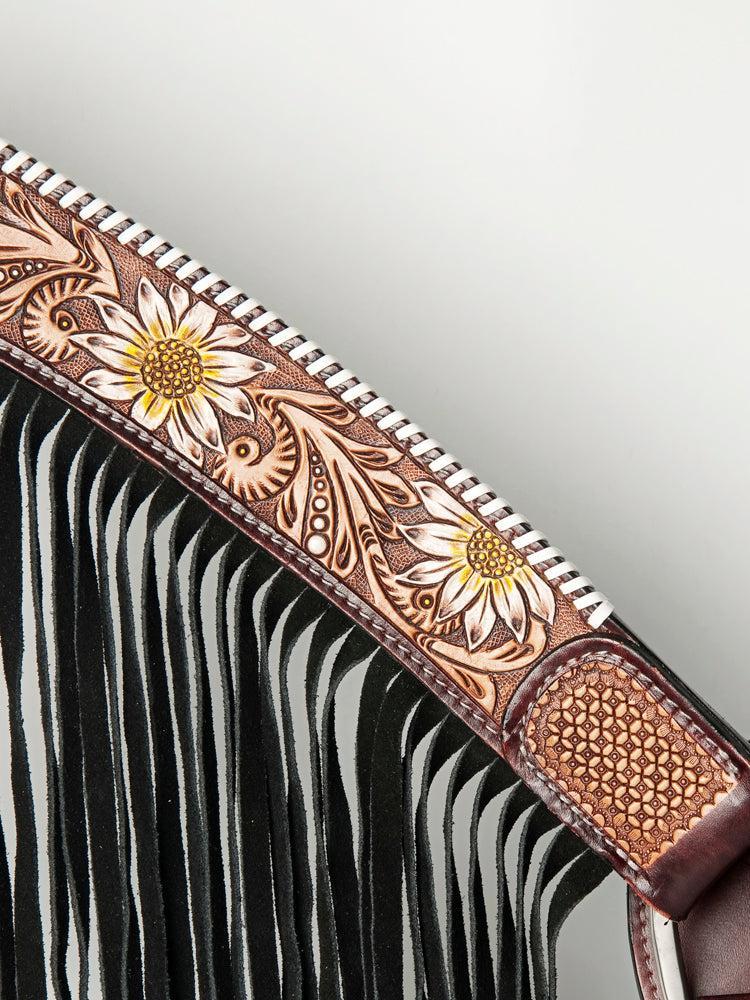 AMERICAN DARLING Western Horse Headstall Breast Collar Set American Leather