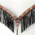 AMERICAN DARLING Western Horse Headstall Breast Collar Set American Leather