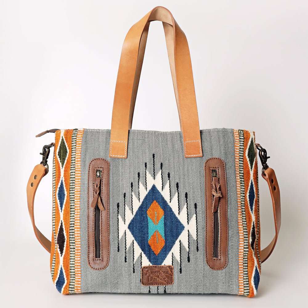 American Darling Tote Saddle Blanket Genuine Leather