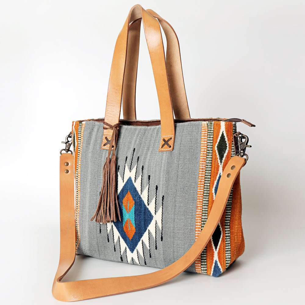 American Darling Tote Saddle Blanket Genuine Leather
