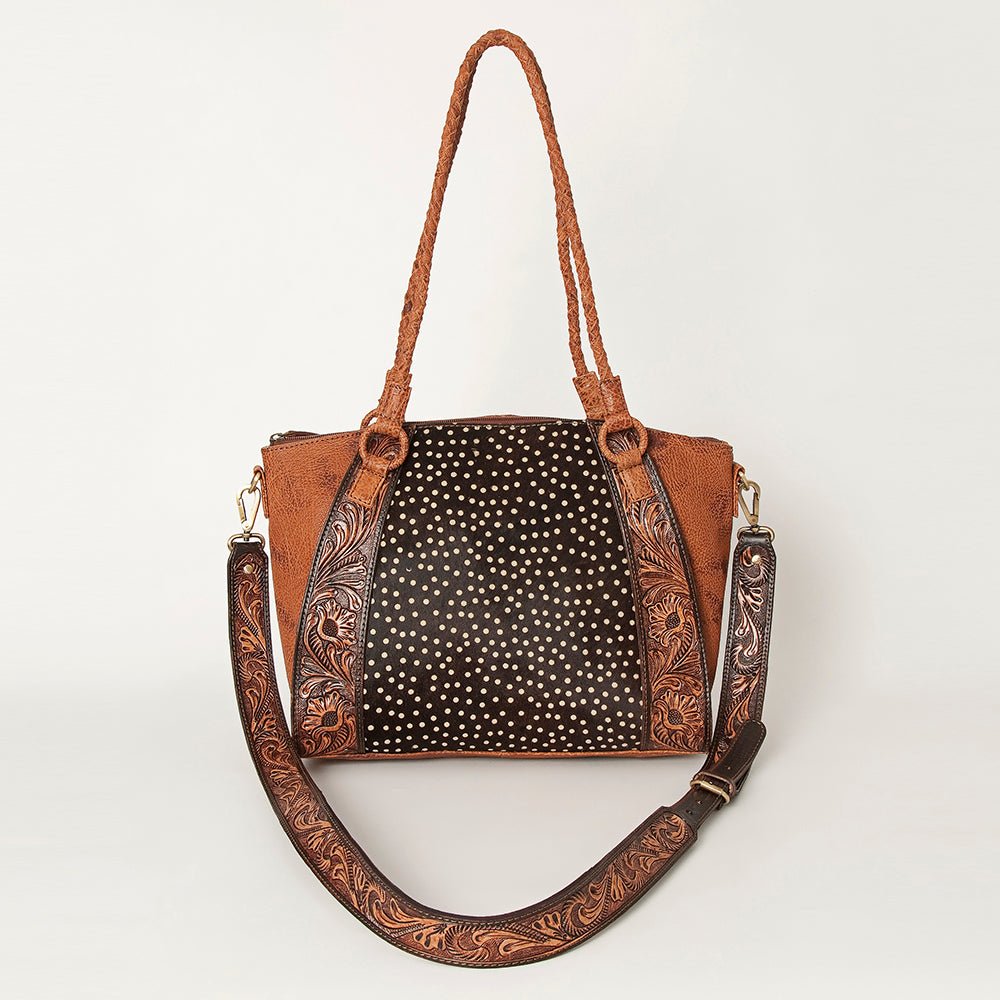 American Darling Tote Hand Tooled Genuine Leather