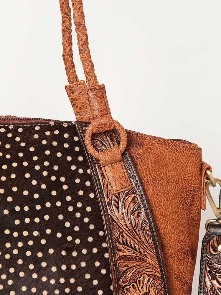 American Darling Tote Hand Tooled Genuine Leather