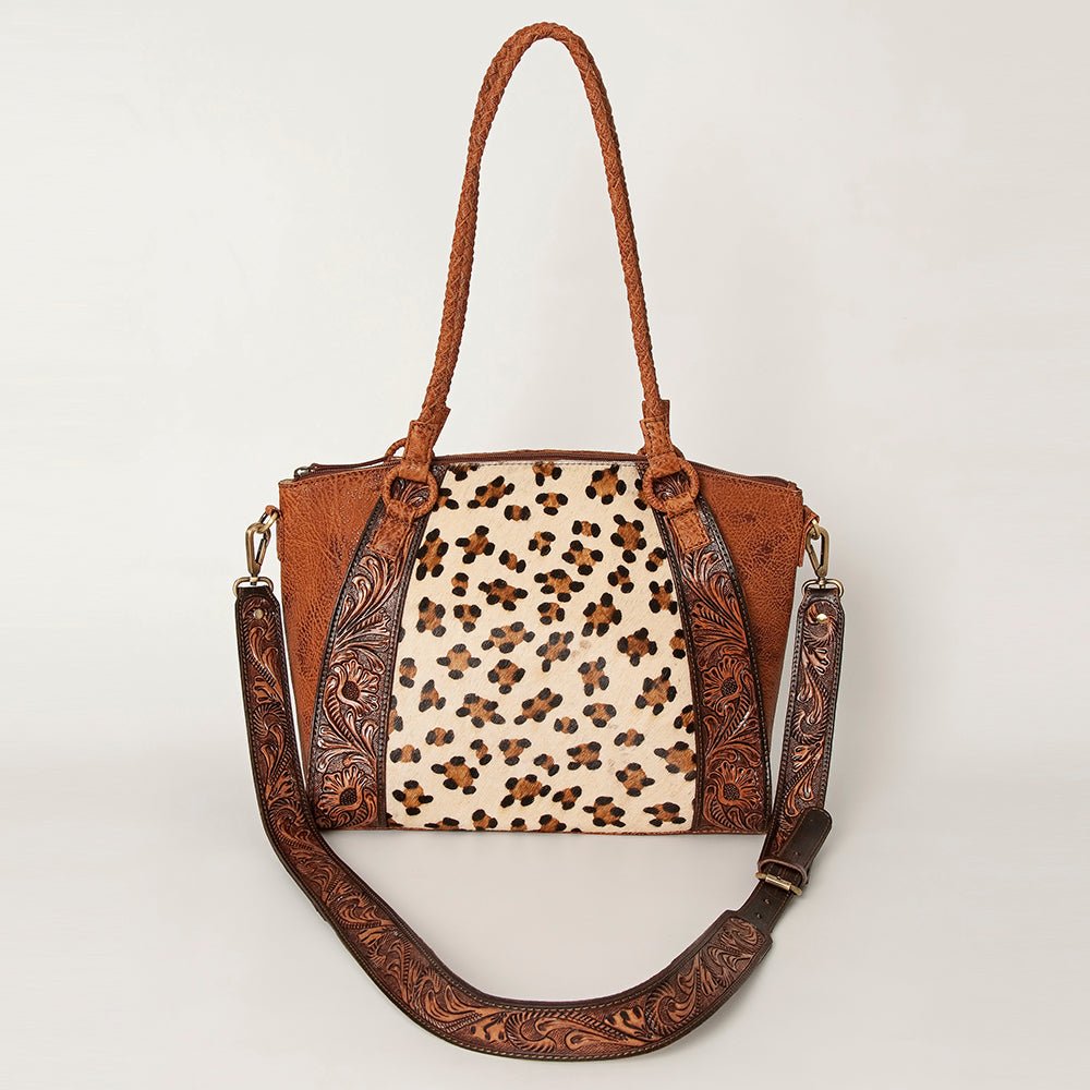 American Darling Tote Hand Tooled Genuine Leather