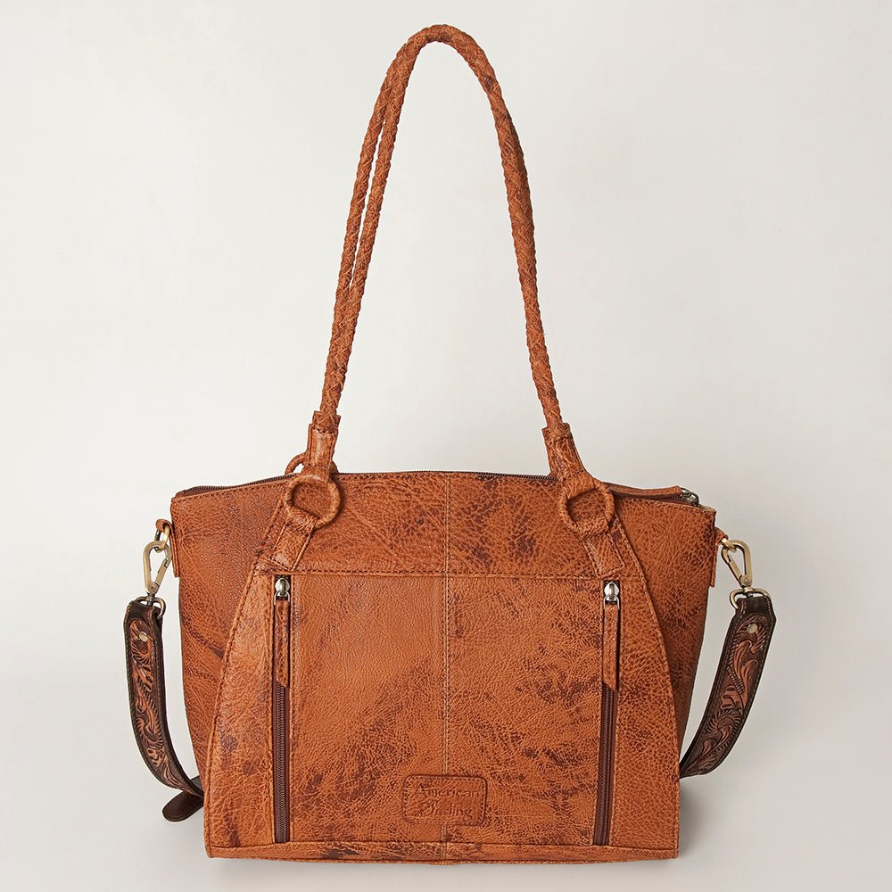 American Darling Tote Hand Tooled Genuine Leather