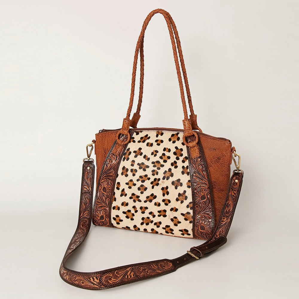 American Darling Tote Hand Tooled Genuine Leather