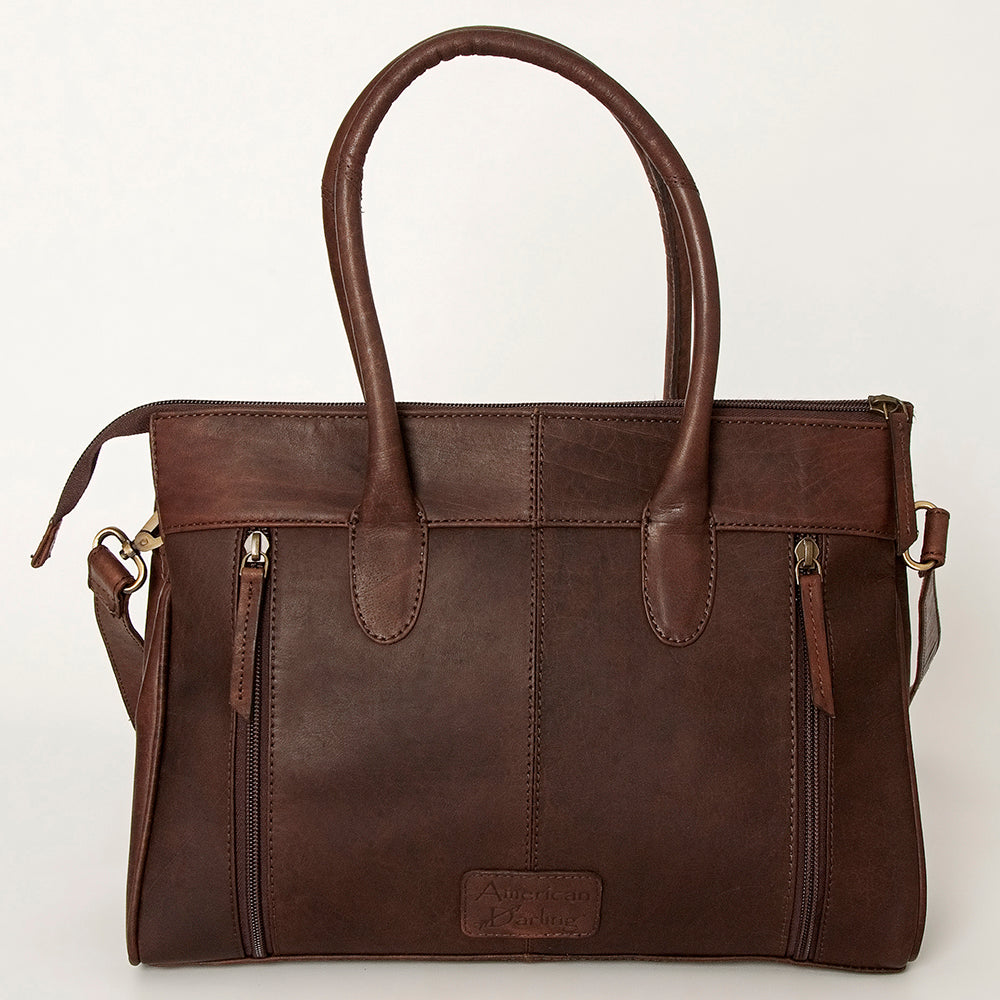 American Darling Tote Hand Tooled Hair on Genuine Leather Western Women Bag Handbag Purse | Travel Bags College Casual