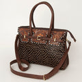 American Darling Tote Hand Tooled Hair on Genuine Leather Western Women Bag Handbag Purse | Travel Bags College Casual