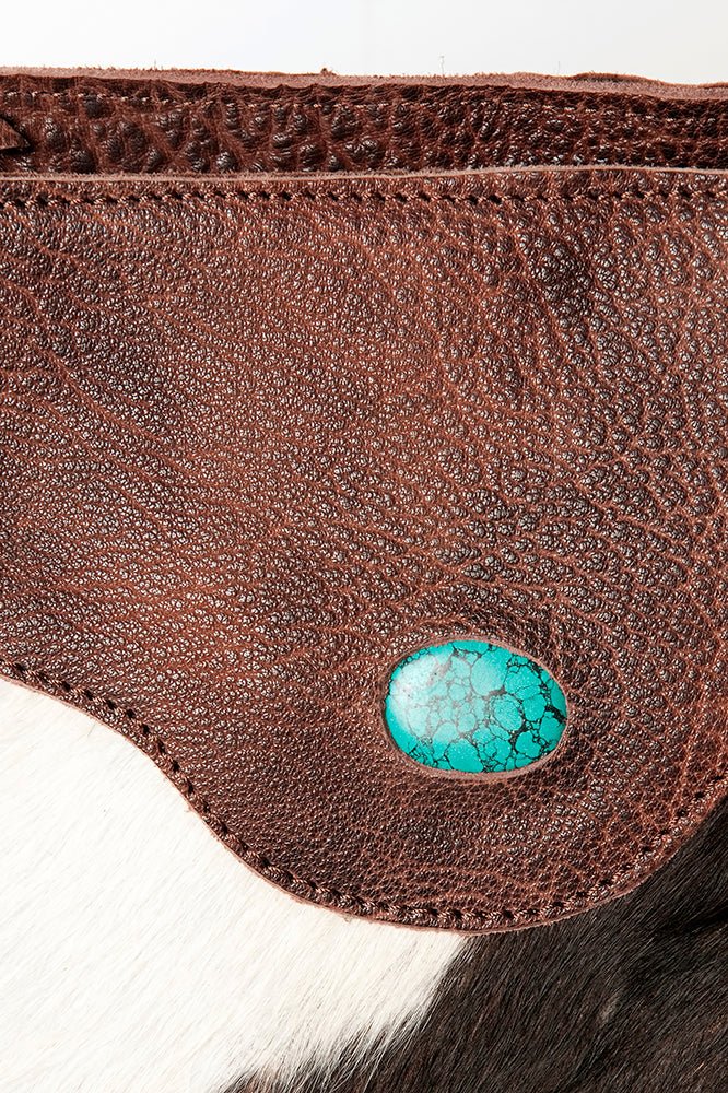 American Darling Large Crossbody Hand Tooled Hair-On Genuine Leather
