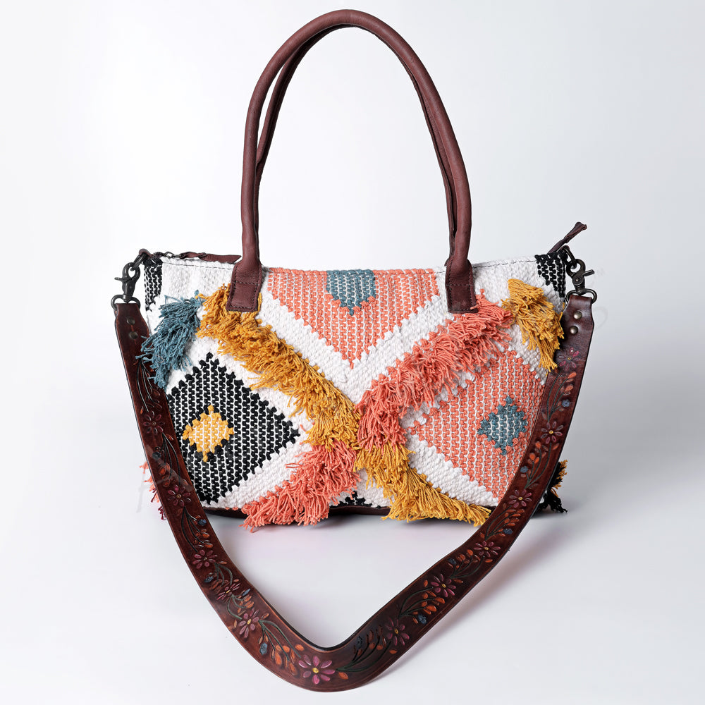 American Darling Crossbody Saddle Blanket Genuine Leather