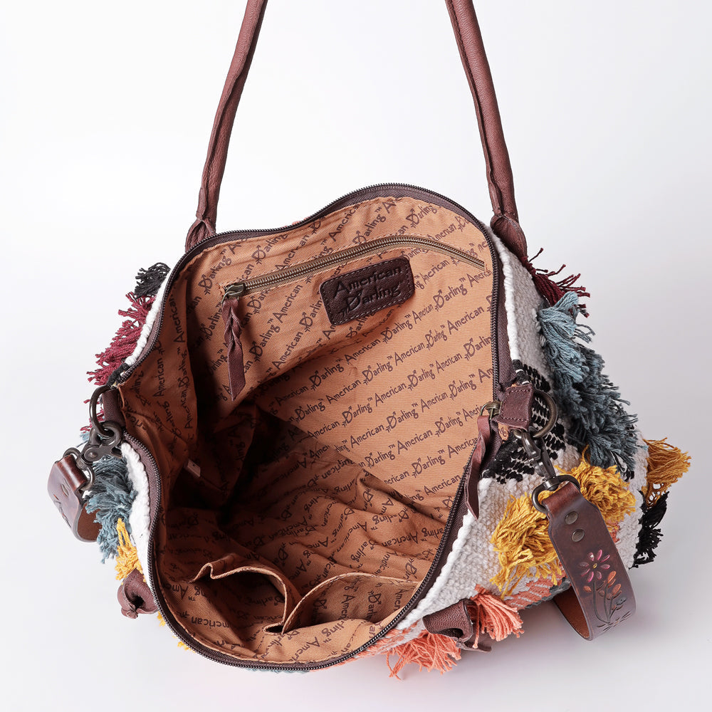 American Darling Crossbody Saddle Blanket Genuine Leather