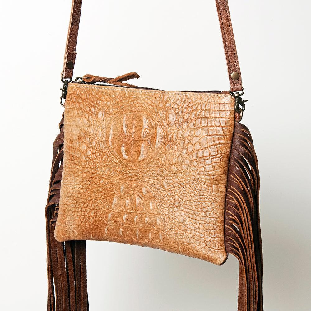 American Darling Crocodile Embossed Genuine Leather