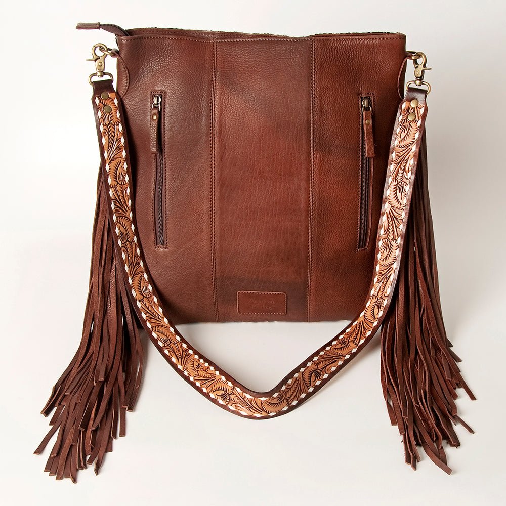 American Darling Large Crossbody Saddle Blanket Genuine Leather