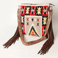 American Darling Large Crossbody Saddle Blanket Genuine Leather