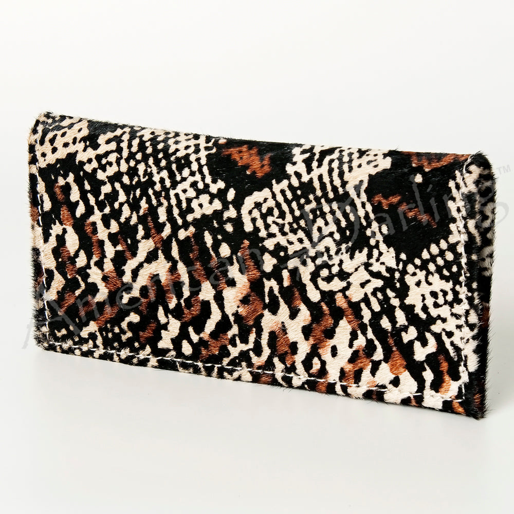 American Darling Hair-On Leather Western Wallet – Leopard & Cowhide Options