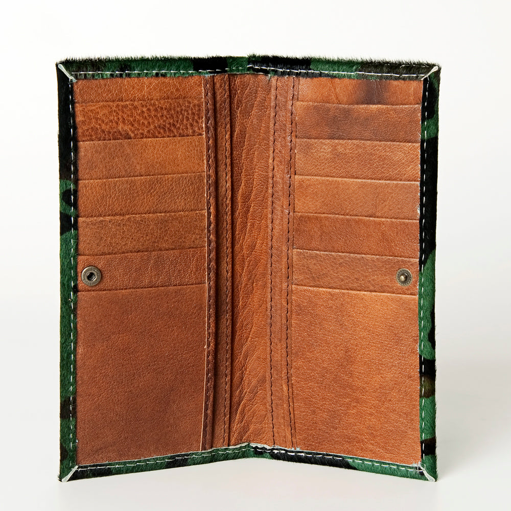 American Darling Hair-On Leather Western Wallet – Leopard & Cowhide Options