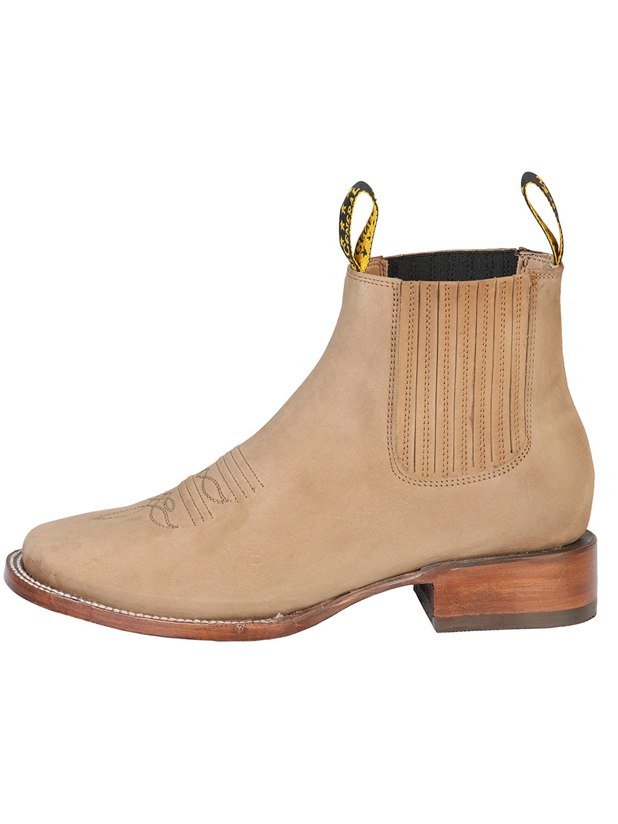 El General Square Toe Ankle Boot - Nobuck Sand 126191 — view 2