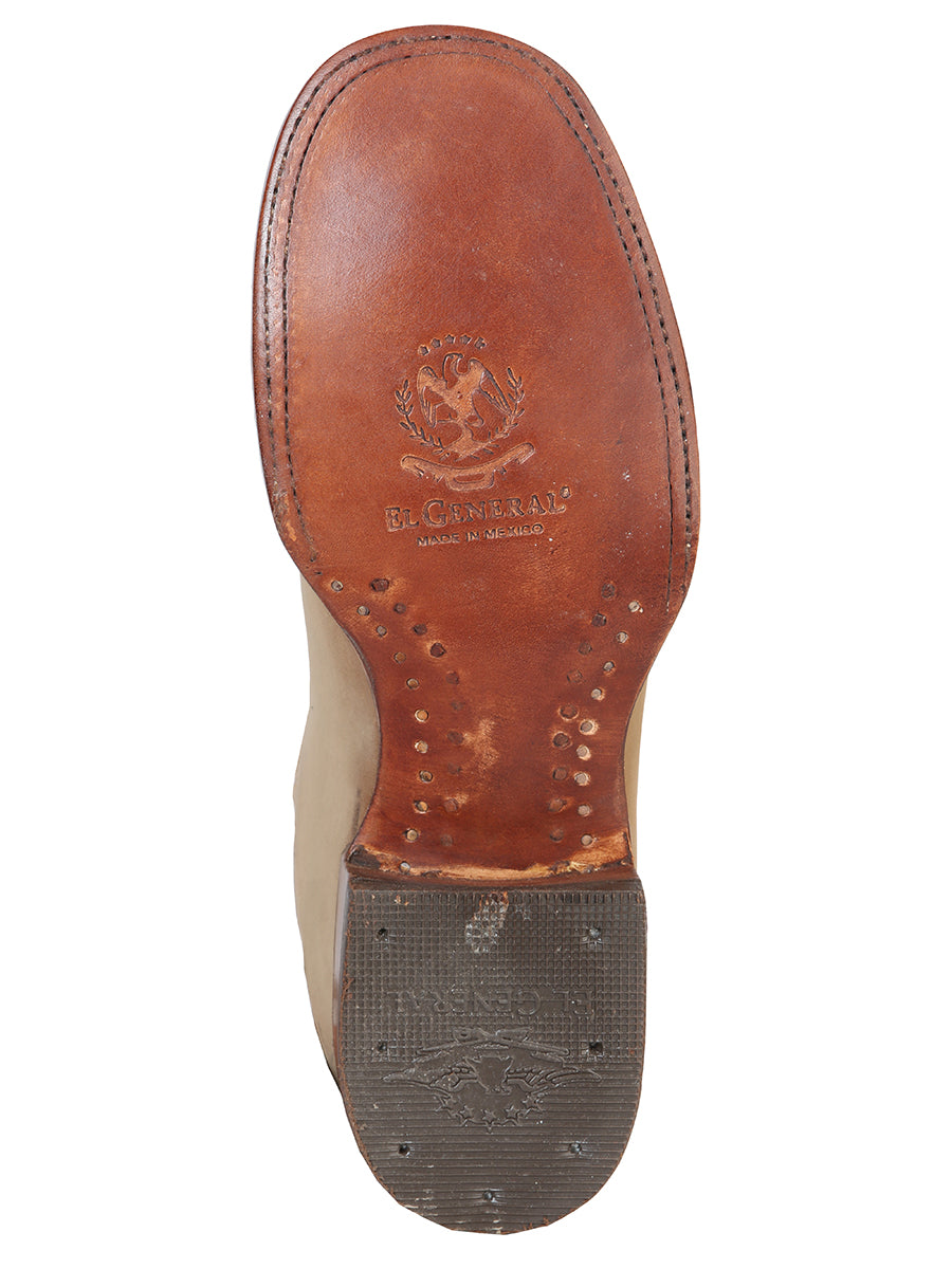 El General Square Toe Ankle Boot - Nobuck Sand 126191 — view 4