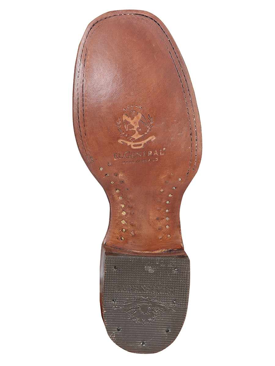 El General Square Toe Ankle Boot - Nobuck Brown 126192 — view 4