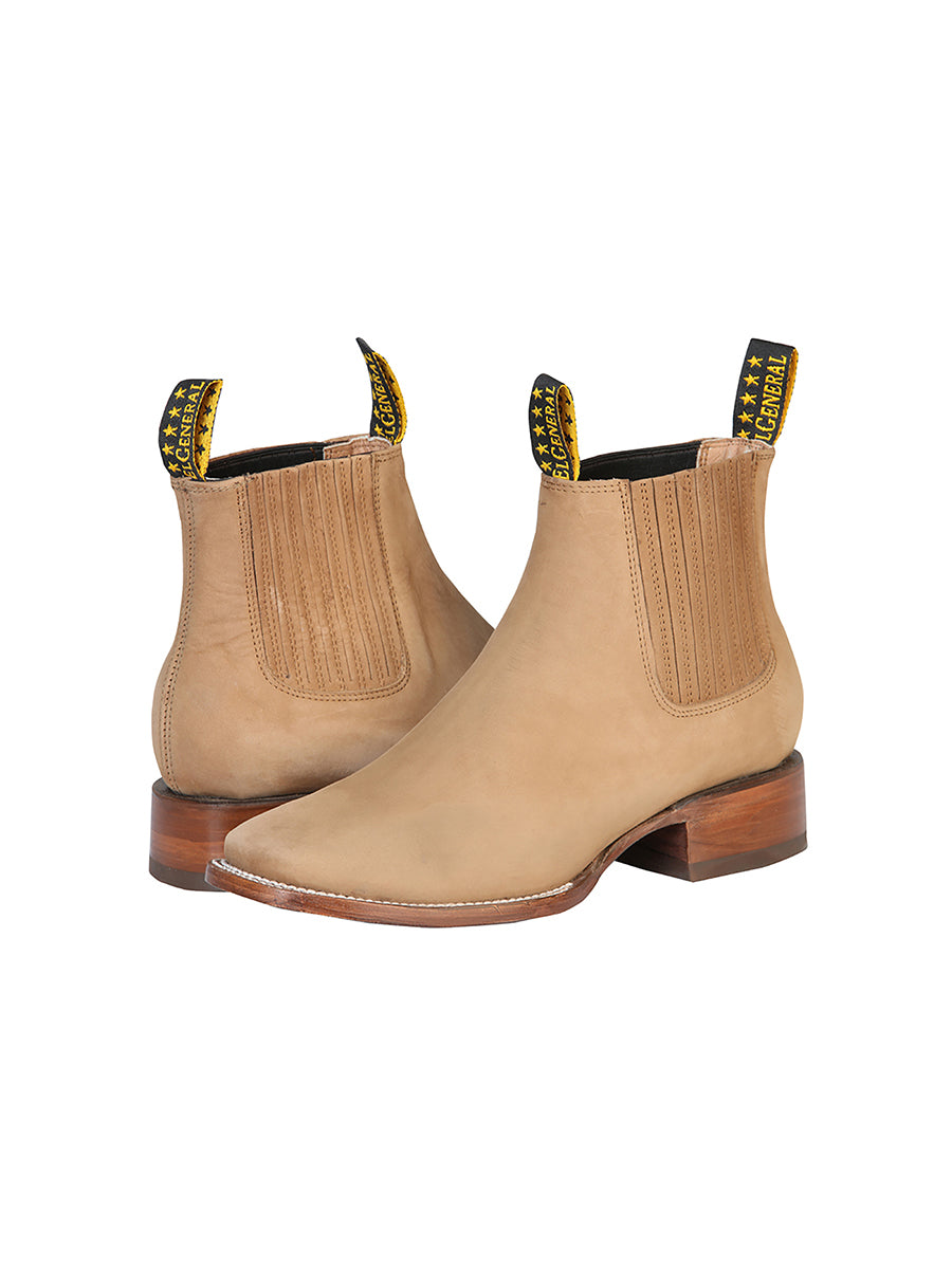 El General Men's Nobuck Ankle Boot - Nobuck Sand 126194 — view 5