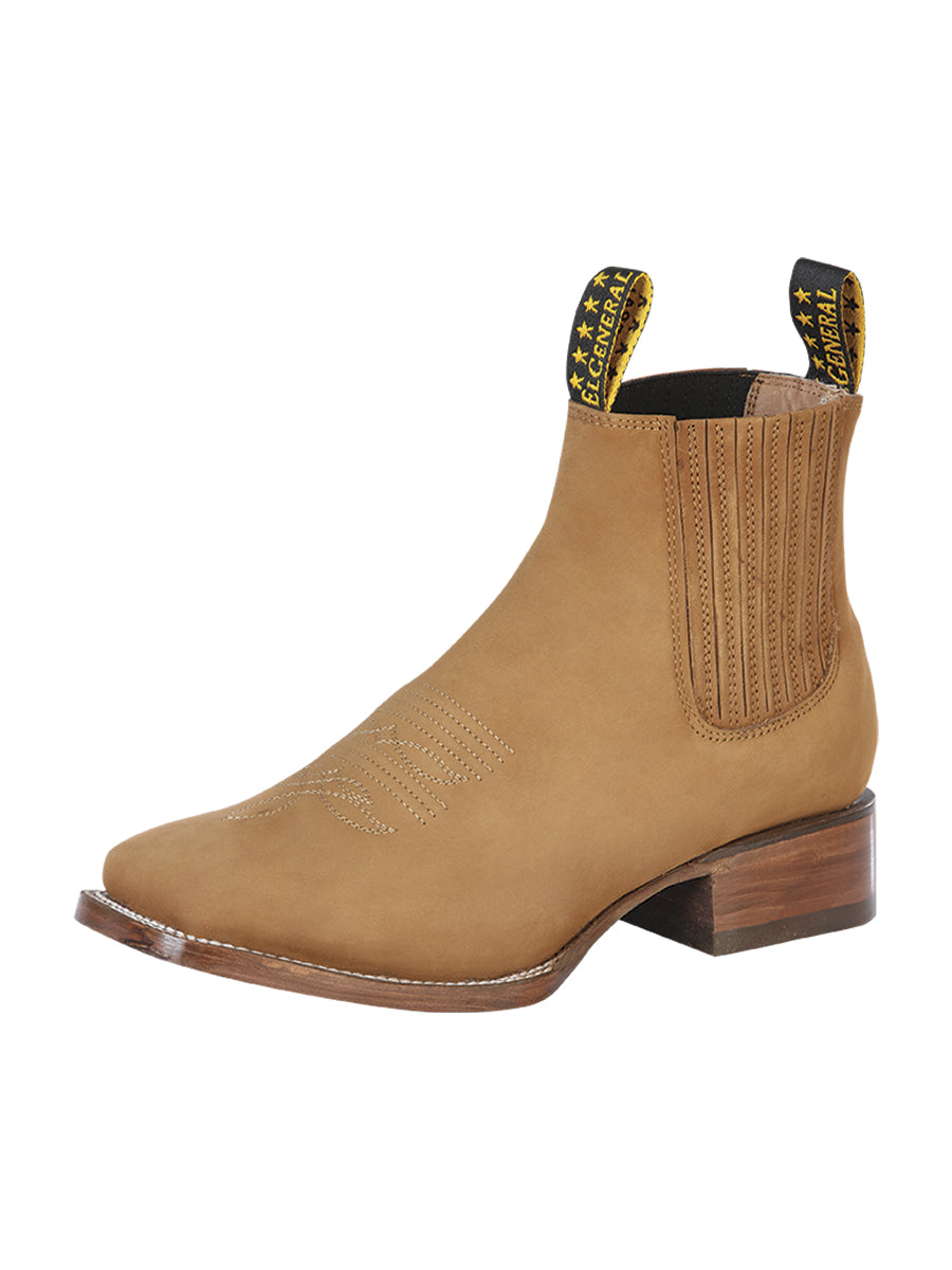 El General Men’s Ankle Boots - Nobuck Old Gold 126196