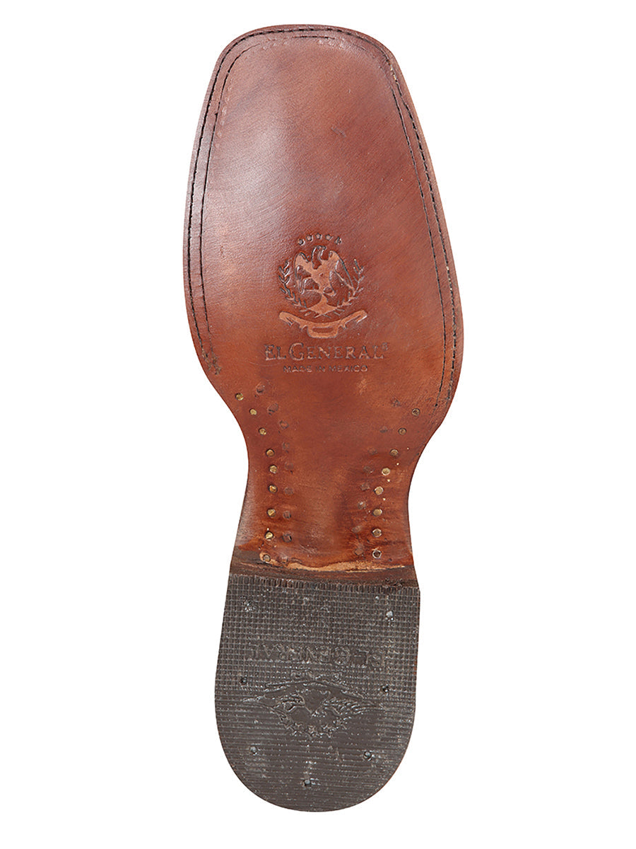 El General Square Toe Ankle Boot - Nobuck Light Brown 126200 — view 4