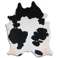 Premium Handcrafted Cowhide Rug With Hair On Leather Finish For Contemporary Living